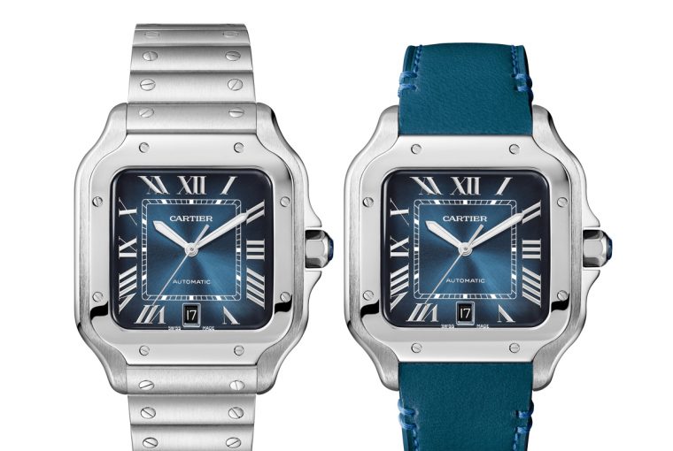 Cartier Santos de Cartier Blue Dial