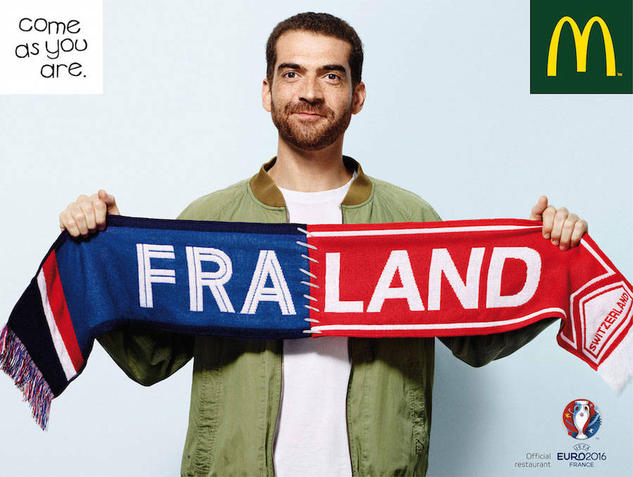 Ad for the Euro 2016 by McDonalds